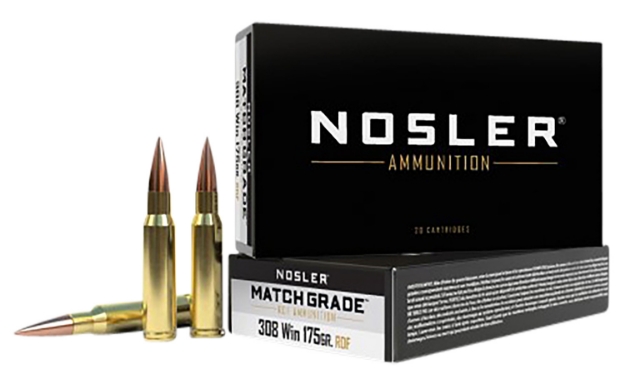 Picture of Nosler Match Grade Rdf 308 Win 175 Gr Rdf Hollow Point Boat-Tail (Rdfhpbt) 20 Per Box/ 10 Cs 