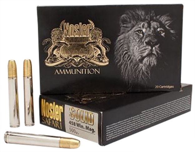 Picture of Nosler Trophy Grade Safari Hunting 458 Lott 500 Gr Nosler Solid Flat Nose (Sfn) 20 Per Box/ 10 Cs 