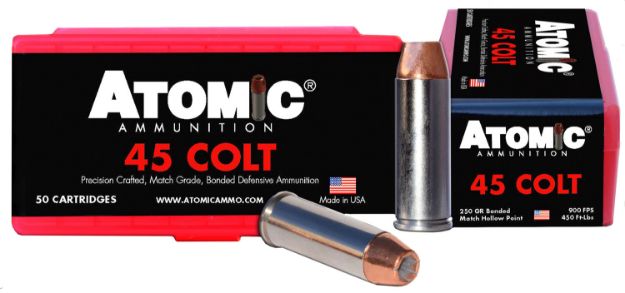 Picture of Atomic Ammunition Pistol Precision Craft 45 Colt (Lc) 250 Gr Bonded Match Hollow Point 50 Per Box/ 10 Cs 