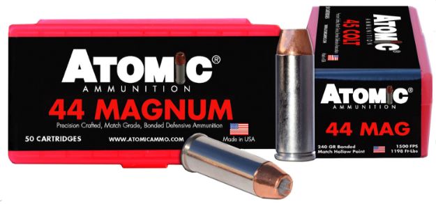 Picture of Atomic Ammunition Pistol Precision Craft 44 Rem Mag 240 Gr Bonded Match Hollow Point 50 Per Box/ 10 Cs 