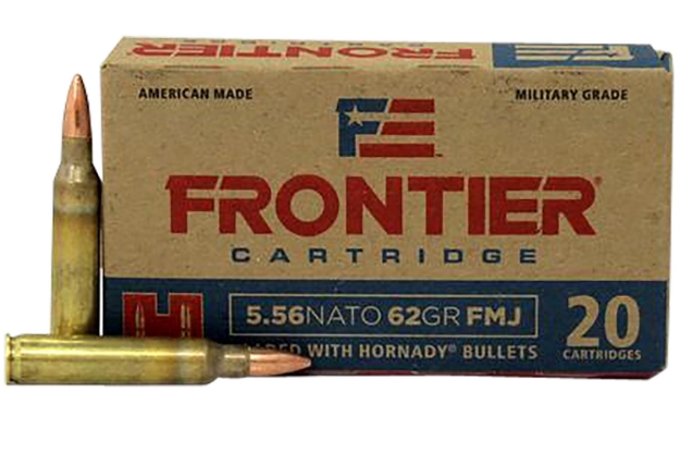 Picture of Frontier Cartridge Military Grade Centerfire Rifle 5.56X45mm Nato 62 Gr Full Metal Jacket (Fmj) 20 Per Box/ 25 Cs 