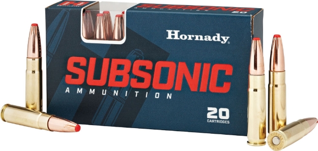 Picture of Hornady Subsonic Hunting 300 Blackout 190 Gr Sub-X (Sx) 20 Per Box/ 10 Cs 