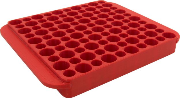 Picture of Hornady Magnum Reloading Block Red Multi-Caliber Plastic 50Rd 