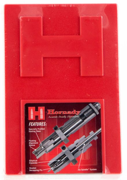 Picture of Hornady Custom Grade Series Iii 2-Die Set For 6Mm Creedmoor Includes Sizing/Seater 