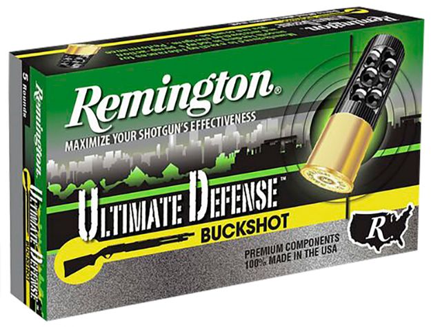 Picture of Remington Ammunition Ultimate Defense Buckshot 12 Gauge 3" 4 Buck Shot 5 Per Box/ 20 Cs 