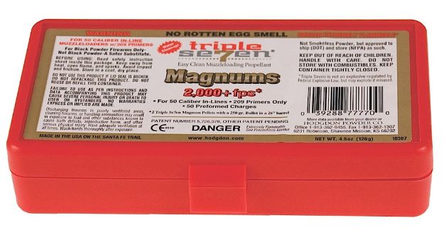 Picture of Hodgdon Triple Seven Magnum Pellets 50 Gr 50 Per Box/12 Boxes Per Case 