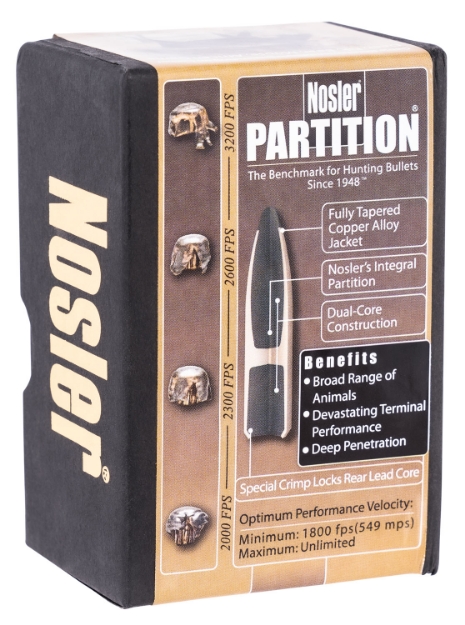 Picture of Nosler Partition Hunting 6Mm .243 100 Gr Spitzer 50 Per Box 