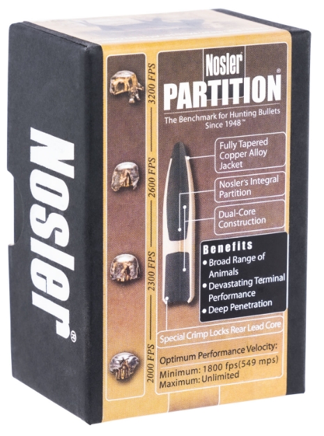 Picture of Nosler Partition Hunting 30 Cal .308 165 Gr Spitzer 50 Per Box 