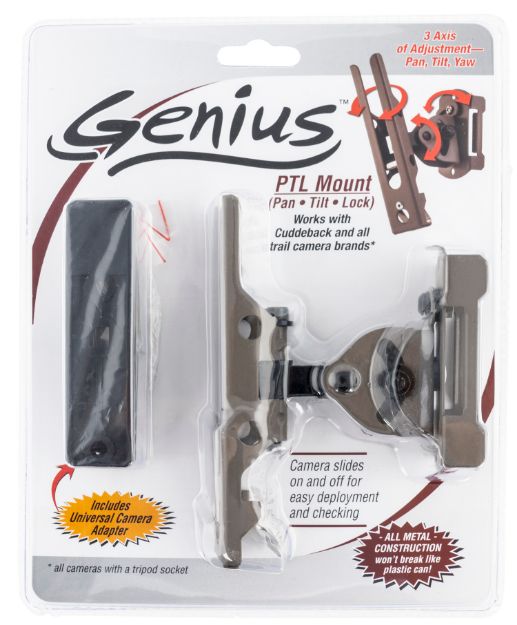 Picture of Cuddeback Genius Pan Tilt Lock Mount Fits Cuddeback & All Trail Cameras W/Tripod Socket Brown Metal 