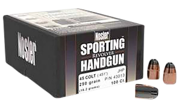 Picture of Nosler Sporting Handgun Target 45 Colt (Lc) .451 250 Gr Jacketed Hollow Point (Jhp) 100 Per Box 