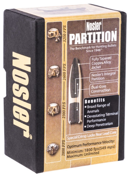 Picture of Nosler Partition Hunting 6.5 Creedmoor .264 125 Gr Partition Spitzer 50 Per Box 