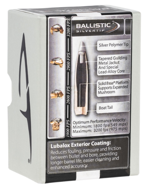 Picture of Nosler Ballistic Silvertip Hunting 338 Cal .338 200 Gr Spitzer Point 50 Per Box 