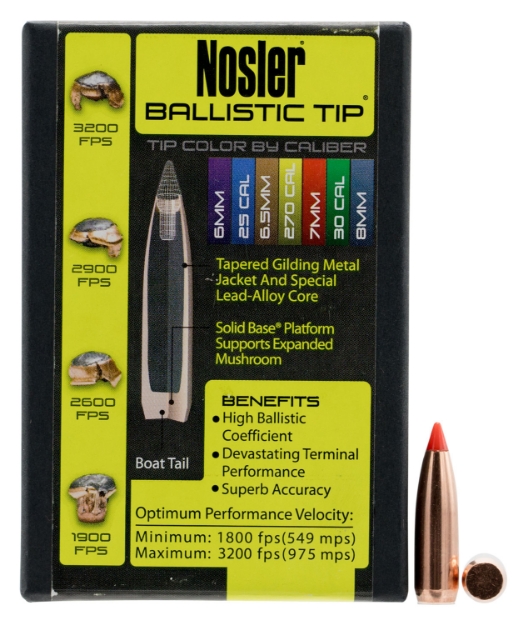 Picture of Nosler Ballistic Tip Hunting 7Mm .284 120 Gr Spitzer 50 Per Box 