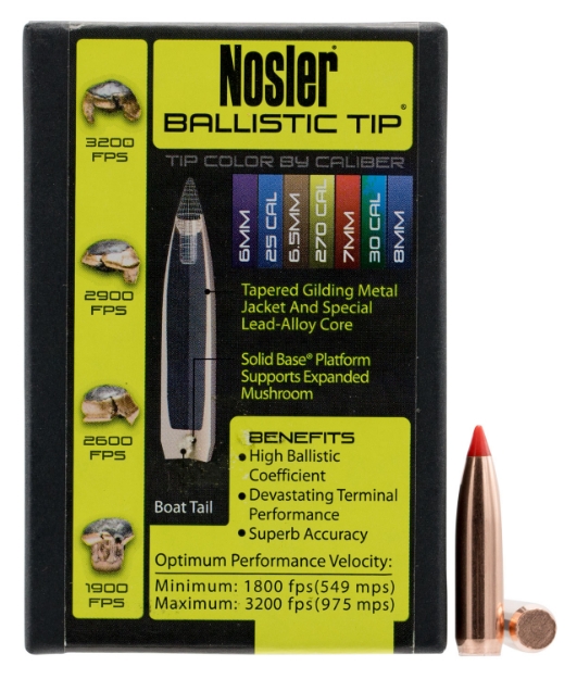 Picture of Nosler Ballistic Tip Hunting 7Mm .284 150 Gr Spitzer 50 Per Box 