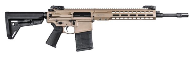 Picture of Barrett Rec10 Carbine 308 Win 20+1 16" Chrome Moly Vanadium Barrel, Flat Dark Earth Cerakote Finish, Black Adjustable Magpul Moe-Sl Carbine Stock & Grip, Alg Defense Qms Trigger, Optics Ready 