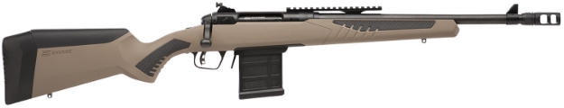 Picture of Savage Arms 110 Scout 450 Bushmaster 10+1 16.50", Matte Black Metal, Flat Dark Earth Fixed Accustock With Accufit 