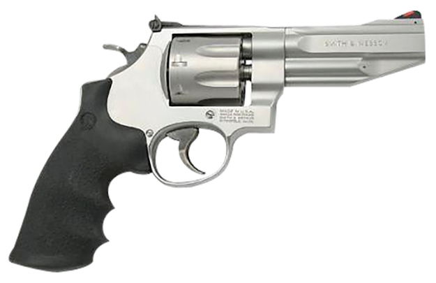 Picture of Smith & Wesson Model 627 Performance Center Pro 357 Mag 8Rd Shot 4" Matte Stainless Barrel, Cylinder & Frame Black Finger Grooved Polymer Grip 