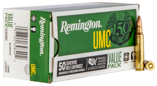 Picture of Remington Ammunition Umc Value Pack 223 Rem 55 Gr Full Metal Jacket (Fmj) 50 Per Box/ 8 Cs 