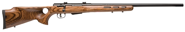 Picture of Savage Arms 25 Lightweight Varminter-T 223 Rem 4+1 Cap 24" Matte Black Rec/Barrel Natural Brown Laminate Fixed Thumbhole Stock Right Hand (Full Size) With Detachable Box Magazine 