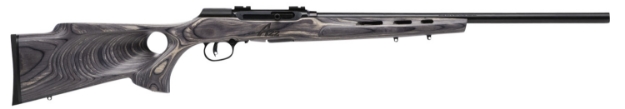 Picture of Savage Arms A22 Target Semi-Auto 22 Wmr Caliber With 10+1 Capacity, 22" Barrel, Satin Black Metal Finish & Fixed Thumbhole Gray Laminate Stock Right Hand (Full Size) 