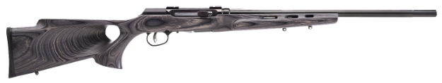 Picture of Savage Arms A22 Target Semi-Auto 22 Lr Caliber With 10+1 Capacity, 22" Barrel, Satin Black Metal Finish & Fixed Thumbhole Gray Laminate Stock Right Hand (Full Size) 