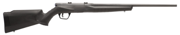 Picture of Savage Arms B17 F Bolt Action 17 Hmr Caliber With 10+1 Capacity, 21" Barrel, Matte Blued Metal Finish & Matte Black Synthetic Stock Left Hand (Full Size) 