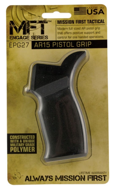 Picture of Mission First Tactical Engage Pistol Grip Black Polymer For Ar-15, M4, M16, Hk 416 