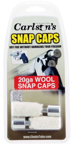 Picture of Carlson's Choke Tubes Snap Cap Wool 20 Gauge Wool With Aluminum Base 2 Per Box 