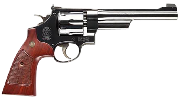 Picture of Smith & Wesson Model 27 Classic 357 Mag Or 38 S&W Spl +P Blued Carbon Steel 6.50" Barrel, 6Rd Cylinder & N-Frame, Checkered Square Butt Walnut Grip 