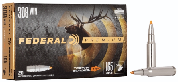 Picture of Federal Premium 308 Win 165 Gr Trophy Bonded Tip 20 Per Box/ 10 Cs 