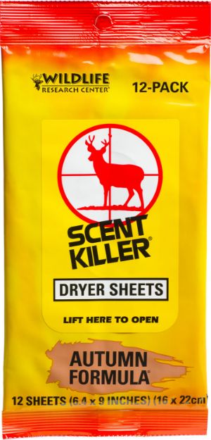 Picture of Wildlife Research Scent Killer Odor Eliminator Autumn Scent Dryer Sheet 12 