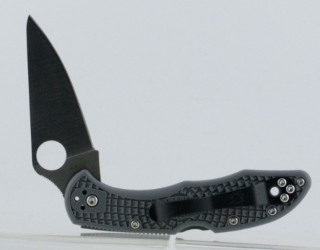 Picture of Spyderco Delica 4 Lightweight 2.88" Folding Drop Point Plain Vg-10 Ss Blade Gray Frn Handle Includes Pocket Clip 