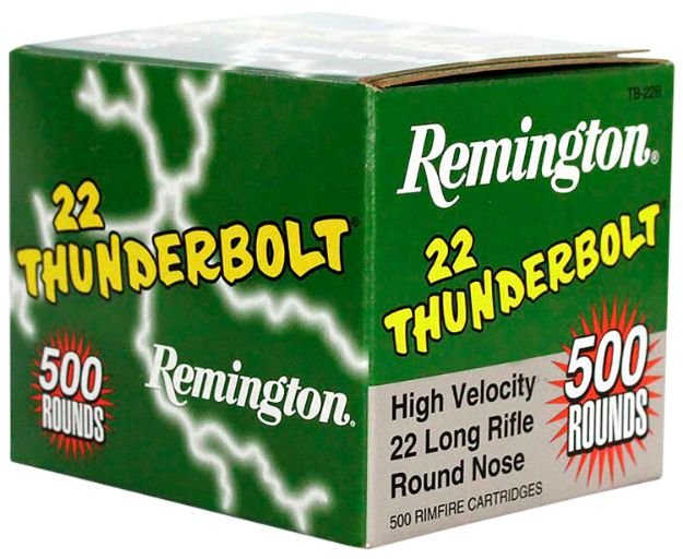 Picture of Remington Ammunition Thunderbolt Rimfire 22 Lr 40 Gr Round Nose (Rn) 500 Per Box/ 10 Cs 