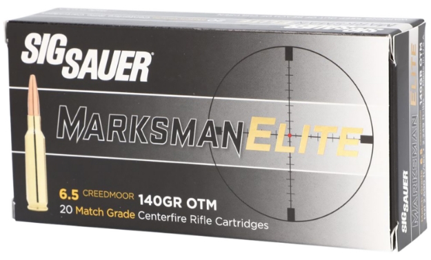 Picture of Sig Sauer Marksman Elite 6.5 Creedmoor 140 Gr 2690 Fps Open Tip Match (Otm) 20 Bx/10 Cs 