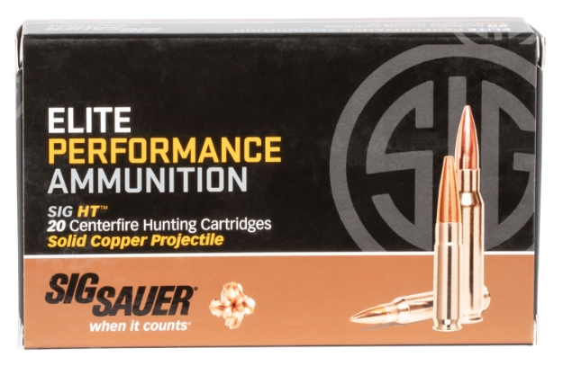 Picture of Sig Sauer Elite Copper Hunting 300 Win Mag 165 Gr 3110 Fps Copper Solid 20 Bx/10 Cs 