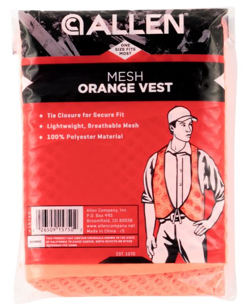Picture of Allen Hunter's Vest Osfa Orange Polyester Mesh 