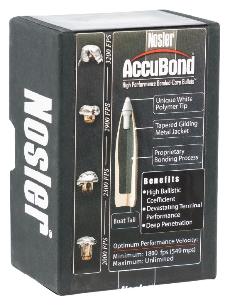 Picture of Nosler Accubond Hunting 338 Cal .338 250 Gr Spitzer Point 50 Per Box 