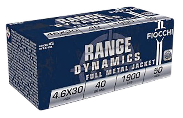 Picture of Fiocchi Range Dynamics Compete 4.6X30mm H&K 40 Gr Full Metal Jacket (Fmj) 50 Per Box/ 20 Cs 