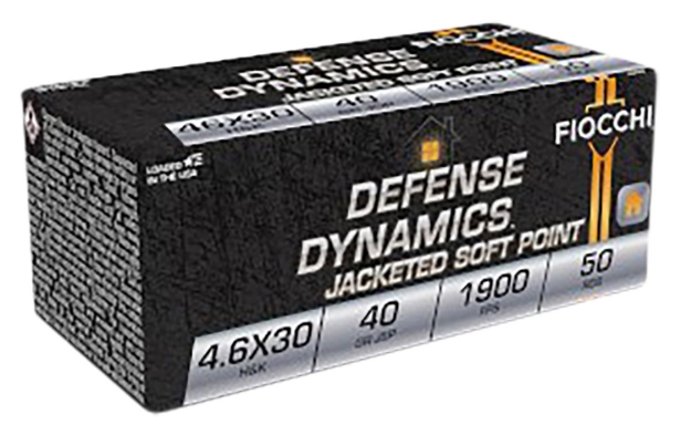 Picture of Fiocchi Defense Dynamics 4.6X30mm H&K 40 Gr Jacketed Soft Point (Jsp) 50 Per Box/ 20 Cs 