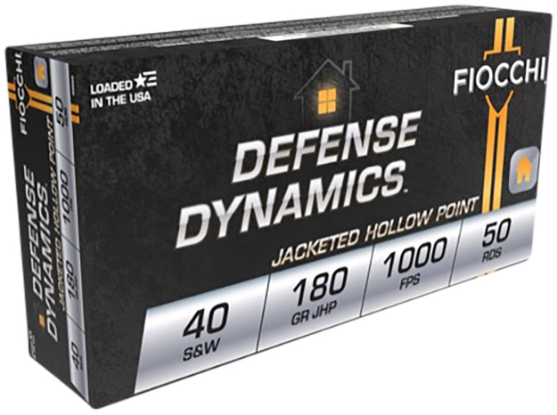 Picture of Fiocchi Defense Dynamics 40 S&W 180 Gr Jacketed Hollow Point (Jhp) 50 Per Box/ 20 Cs 