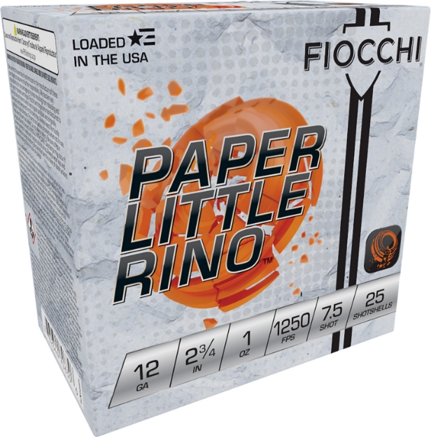 Picture of Fiocchi Paper Little Rino Extrema 12 Gauge 2.75" 1 Oz 7.5 Shot 25 Per Box/ 10 Cs 