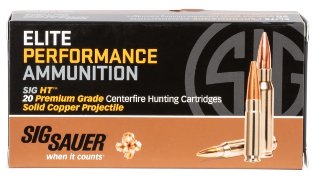 Picture of Sig Sauer Elite Copper Hunting 6.5 Creedmoor 120 Gr 2825 Fps Copper Solid 20 Bx/10 Cs 