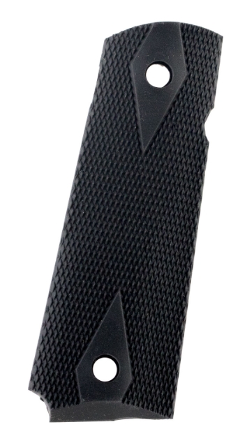 Picture of Pearce Grip Side Panel Grips Double Diamond Checkering Black Rubber For 1911 Government 