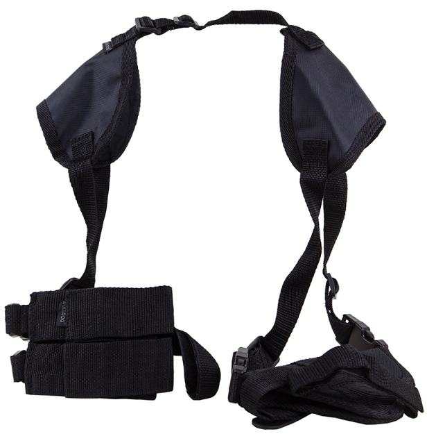 Picture of Bulldog Deluxe Shoulder Harness Black Nylon Harness Fits S&W M&P Compact/Taurus Millennium/2.50-3.75" Barrel Ambidextrous 