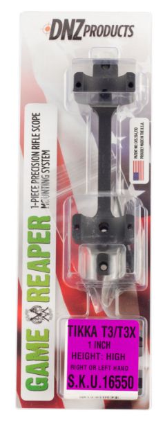 Picture of Dnz Game Reaper-Tikka Scope Mount/Ring Combo Matte Black 1" 