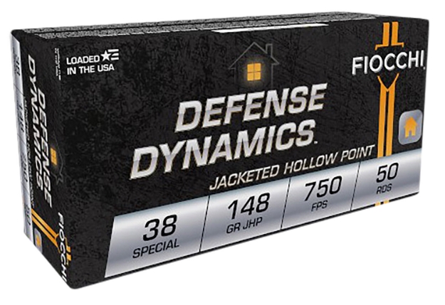 Picture of Fiocchi Defense Dynamics 38 Special 148 Gr Jacketed Hollow Point (Jhp) 50 Per Box/ 20 Cs 