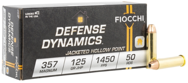 Picture of Fiocchi Defense Dynamics 357 Mag 125 Gr Jacketed Hollow Point (Jhp) 50 Per Box/ 20 Cs 