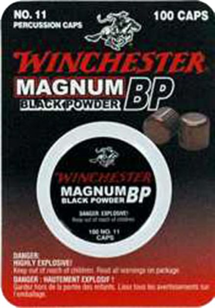 Picture of Winchester Ammo Percussion Cap Magnum Black Powder #11 100 Per Box 