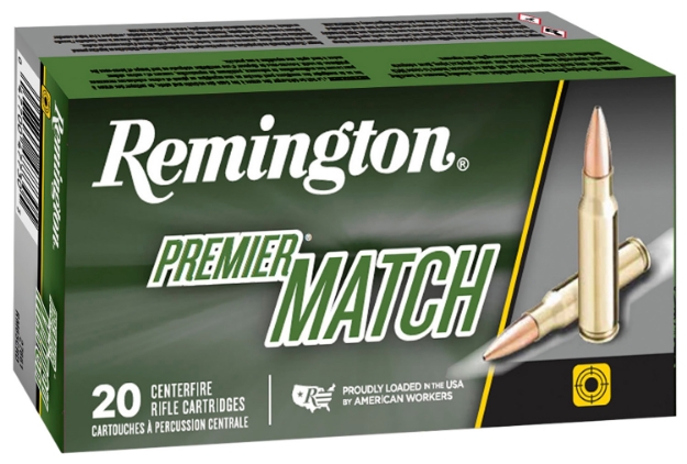 Picture of Remington Ammunition Premier Match 223 Rem 62 Gr Hollow Point Match (Hpm) 20 Per Box/ 10 Cs 