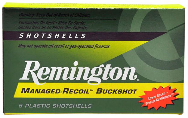 Picture of Remington Ammunition Managed Recoil Buckshot 12 Gauge 2.75" 00 Buck Shot 5 Per Box/ 20 Cs 